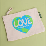 Love Your Mother Large Zipper Pouch